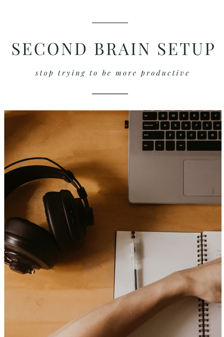 Stop trying to be productive, do this instead (Second Brain Setup)