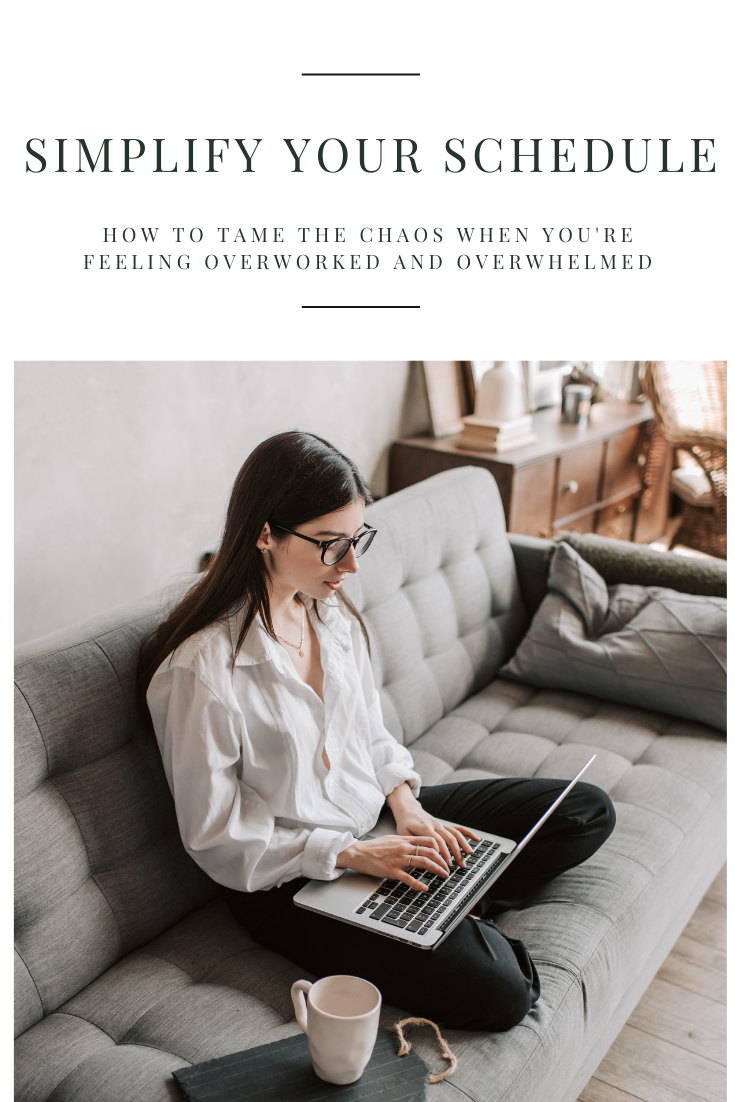 How to simplify your schedule